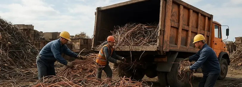 خرید ضایعاتی سیم و کابل مسی + قیمت روز 1404 + حضور در محل جمعآوری ضایعات سیم مسی در غرب تهران