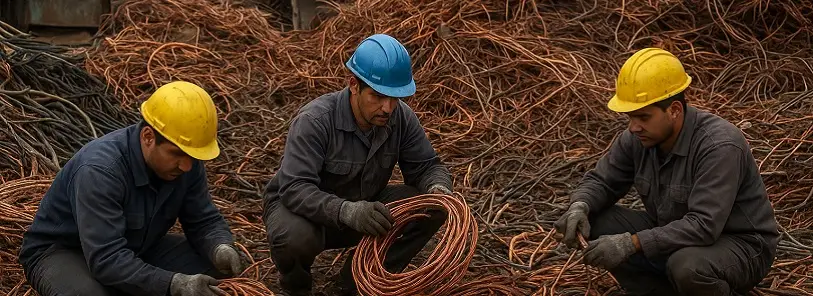 خرید ضایعاتی سیم و کابل مسی + قیمت روز 1404 + حضور در محل خدمات ویژه محلهای برای ضایعات سیم مسی در شمال تهران